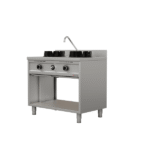Wokstove | Gas wok stove - 2x15 kW - 2 cooking zone - Image 4