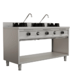 Wokstove | Gas wok stove - 3x15 kW - 3 cooking zone
