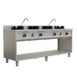 Wokstove | Gas wok stove – 4×15 kW – 4 cooking zone