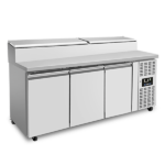 Saladette | 3 Doors (1/1 GN) | Top 8× 1/3 GN | +2°C to +8°C | Forced Cooling | Flip Lids - Image 2