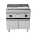 Electric Griddle – 1/2 Smooth + 1/2 Grooved CHROME - Image 3