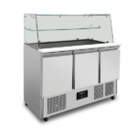 Saladette with glass top | 3 doors | Static cooling | 137x70x85(h)cm - Image 2