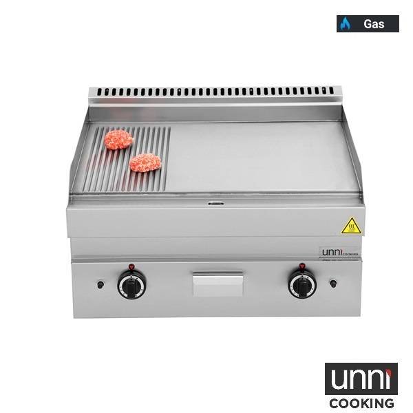 G65GP20B-G.jpg Gas Griddle – 1/3 GROOVED - 2/3 SMOOTH - Image 1