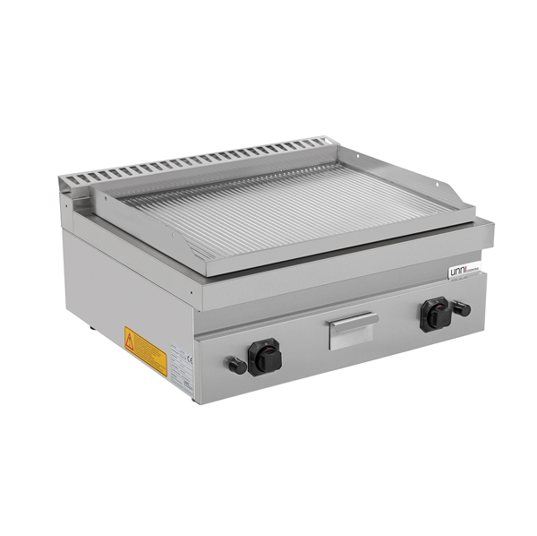 IMG_8813-1.png Griddle plate Gas– Grooved Chrome – G70GP20B+GC - Image 1