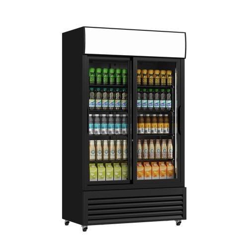 RENDERING-OF-KLG710G-WITH-BOTTLE.jpg Refrigerator With Sliding Glass Doors - 760Ltr - Image 1