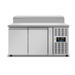 Saladette | 2 Doors (1/1 GN) | Top 6× 1/3 GN | +2°C to +8°C | Forced Cooling | Flip Lids