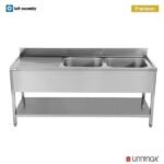 160x70xH85cm - 2 Sinks Right - Image 2