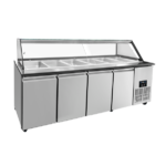 Saladette Workbench – 6x GN 1/1 Capacity – 223x82x85.5cm - Image 2