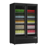 Refrigerator | 1081L | Black | 0°C to +10°C | Fan Cooling | Braked Castors