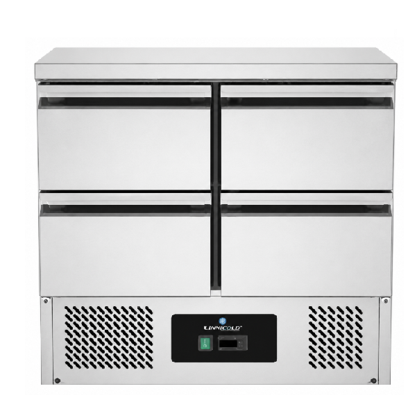 UNN901-4D.png Refrigerated Counter 900x700xH850mm – With 4 drawers - Image 1