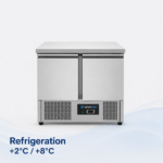 Refrigerated Workbench | 2 Doors (1/1 GN) | +2°C / +8°C | 90x70x85(h) cm