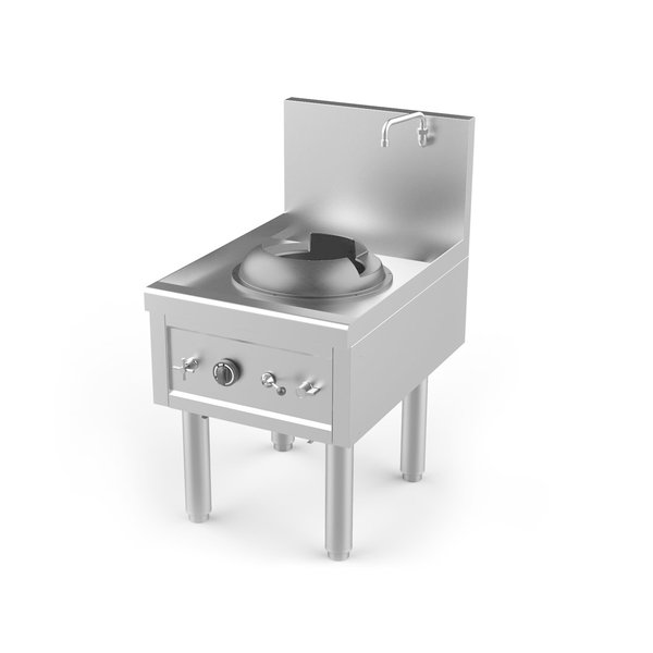 WK-1.png Wok Stove | Gas | 1 Burner Ø280mm | 27.5kW | 610x850x1100mm - Image 1