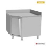 Worktable Corner With Door + Upstand 1000x700 - Image 2