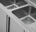 Dishwasher sink unit 200x70xH85 2 Bowl Left - Image 5