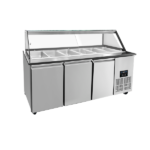 Saladette Workbench – 5x GN 1/1 Capacity - 188x82x85.5cm - Image 2