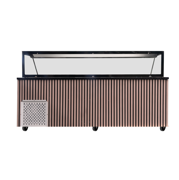 teke228.png Saladette Workbench – 6x GN 1/1 Capacity – 223x82x85.5cm - Image 1