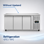 Refrigerated Counter – 3 Doors – Without Upstand – 1790x700x850mm