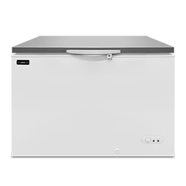 微信图片_20250527171848-拷贝-1.png Chest Freezer | 358L | White/Stainless Steel | -18°C to -25°C | Static Cooling - Image 1